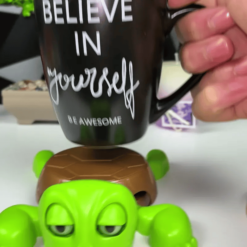 Turtle Coasters stress relief turtle cup coaster with popping eyes