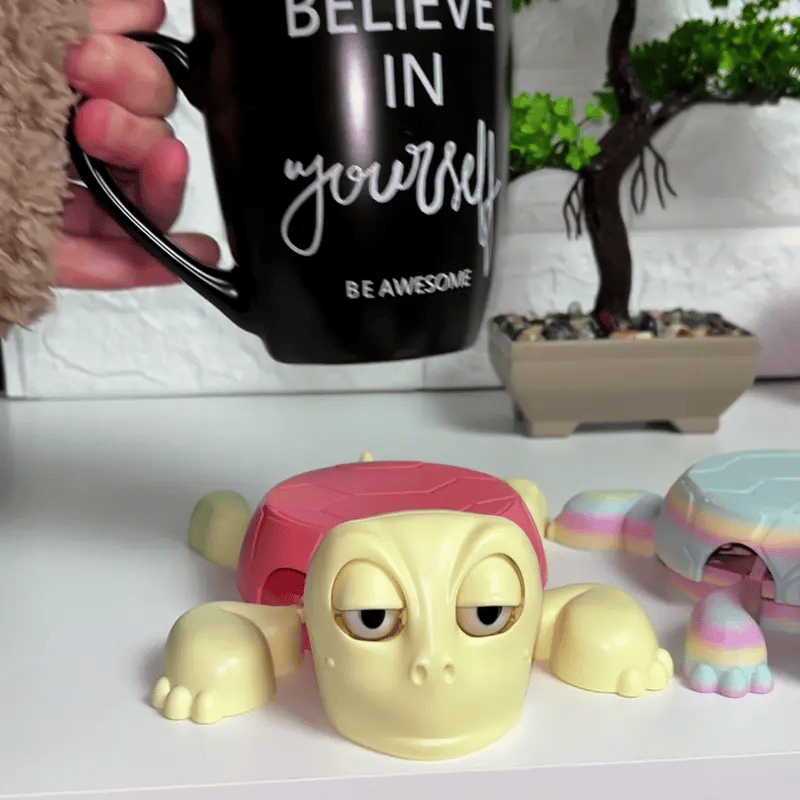 Turtle Coasters stress relief turtle cup coaster with popping eyes