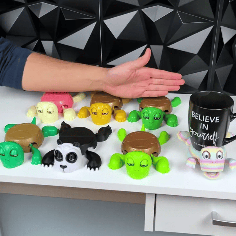 Turtle Coasters stress relief turtle cup coaster with popping eyes