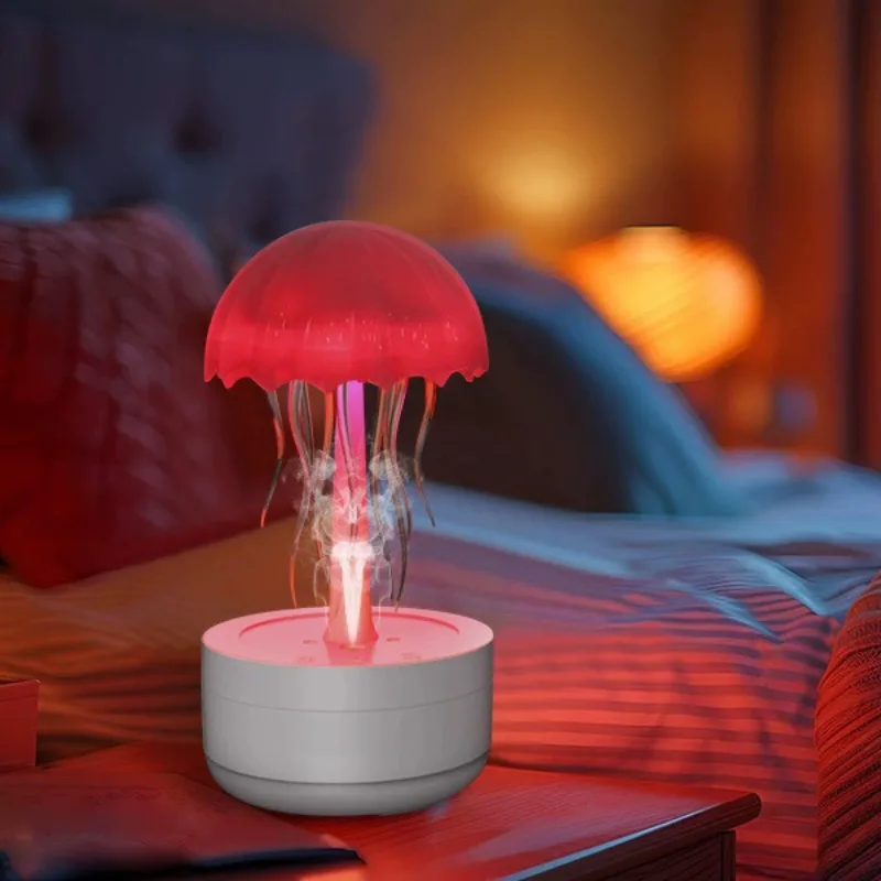 Jellyfish Humidifier & Aroma Diffuser creating relaxing mist and ambient lighting