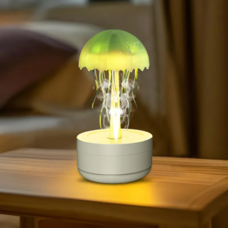 Jellyfish Humidifier & Aroma Diffuser creating relaxing mist and ambient lighting