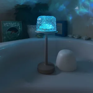 Water Ripple Ambient Light with dynamic wave projection for bedroom ambiance